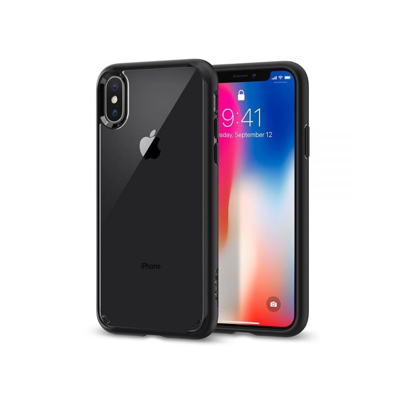 CUSTODIA IPHONE"X"ULTRHYBRID MATTBK SPIGEN MATT BLACK