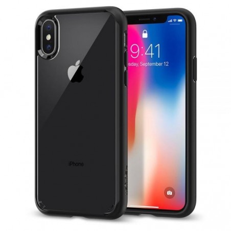 CUSTODIA IPHONE"X"ULTRHYBRID MATTBK SPIGEN MATT BLACK