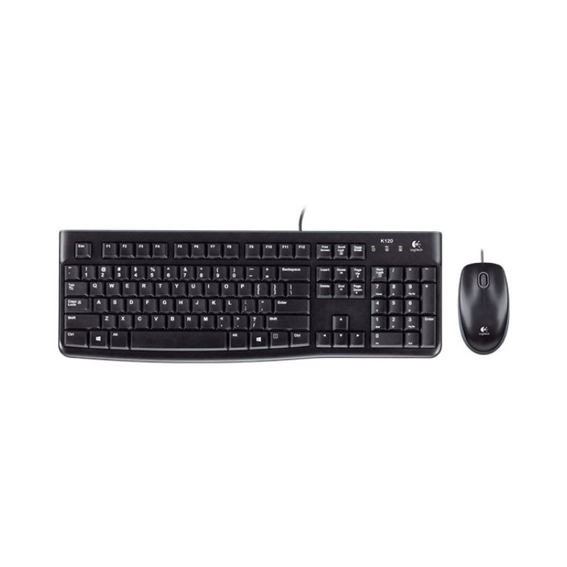 TASTIERA MK120 LOG + MOUSE NERA USB RETAIL