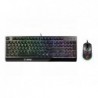 TASTIERA + MOUSE GAMING VIGOR GK30 BLACK USB ILLUMINAZIONE RGB MSI