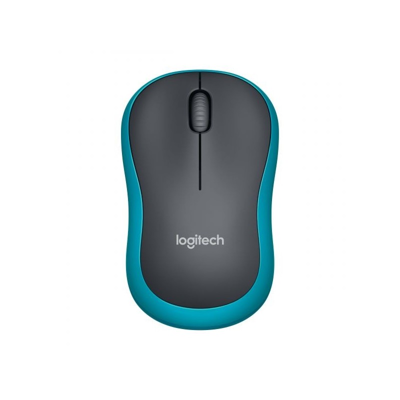 MOUSE M185 LOG CORDLESS BLU/NERO LOGITECH USB NANO RECEIVER