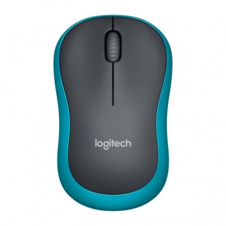 MOUSE M185 LOG CORDLESS BLU/NERO LOGITECH USB NANO RECEIVER