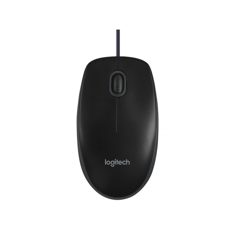 MOUSE B100 LOG OEM USB BK NERO CON SCROLLING