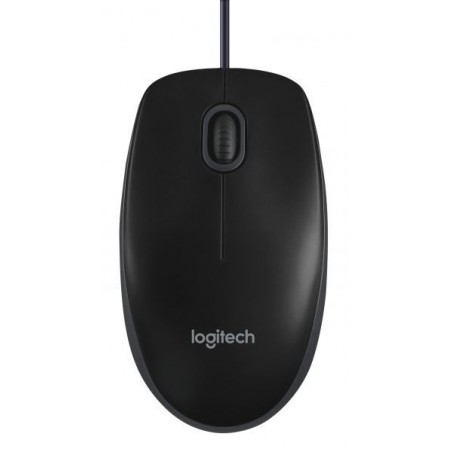 MOUSE B100 LOG OEM USB BK NERO CON SCROLLING