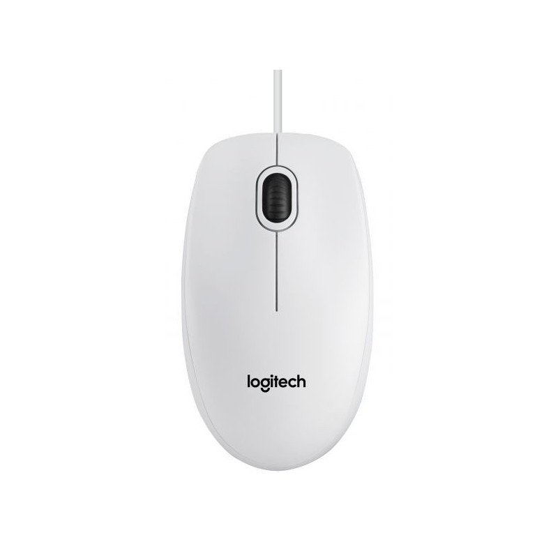 MOUSE B100 LOG OEM USB WH WHITE CON SCROLLING