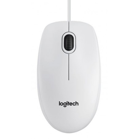 MOUSE B100 LOG OEM USB WH WHITE CON SCROLLING