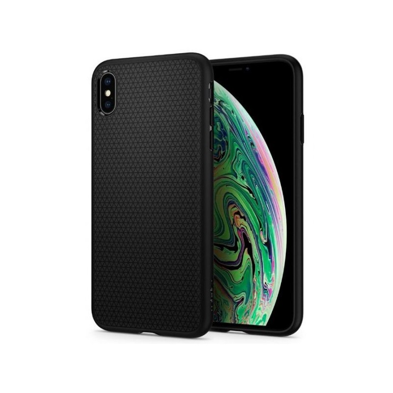 CUSTODIA IPHONE XS MAX LIQUID BLACK MATTE