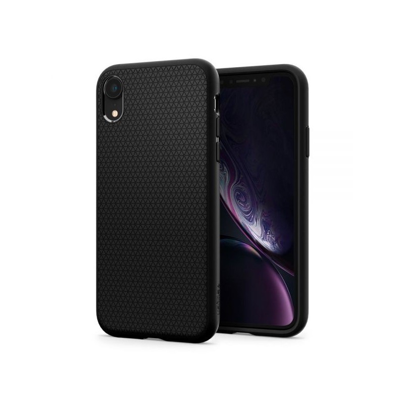 CUSTODIA IPHONE XR LIQUID BLACK MAT IPHONE XR MATTE BLACK