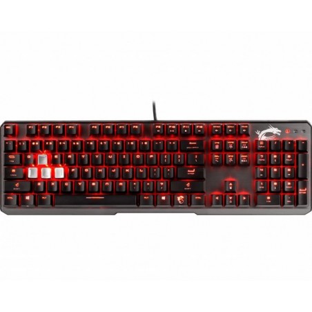 TASTIERA GAMING VIGOR GK60 CR BLACK MECCANICA BLACK ILLUMINAZIONE RED