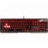 TASTIERA GAMING VIGOR GK60 CR BLACK MECCANICA BLACK ILLUMINAZIONE RED