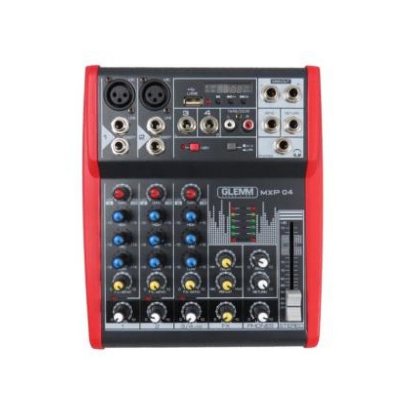 MIXER KARMA MXP04 4CH MICROFONICO 2INGR MICROFONO 4INGR LINE