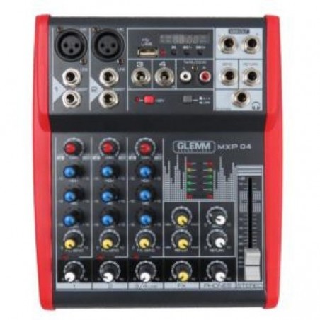 MIXER KARMA MXP04 4CH MICROFONICO 2INGR MICROFONO 4INGR LINE