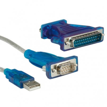 CAVO CONVERTITORE USB A SERIALE M/M 1.8MT VALUE