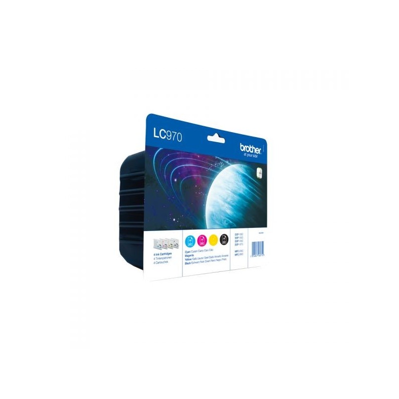 INK BROTHER LC970VALBP CMYK PER DCP 135C/150C 4X350PG