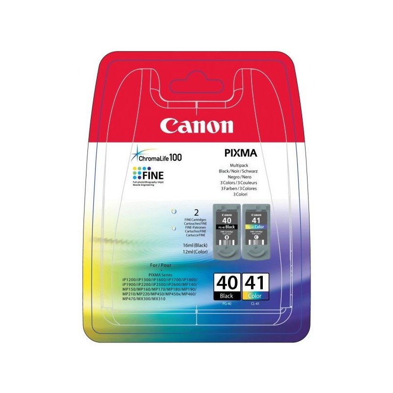 INK CANON PG40/CL41 CMYK PIXMA IP1200/1600/2200