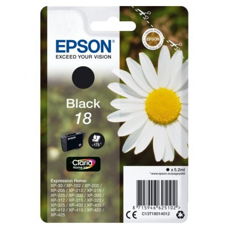 INK EPSON 18 NERO PER EXPRESSION HOME XP30