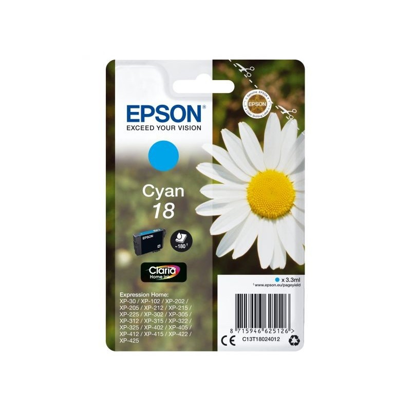 INK EPSON 18 CIANO PER EXPRESSION HOME XP30