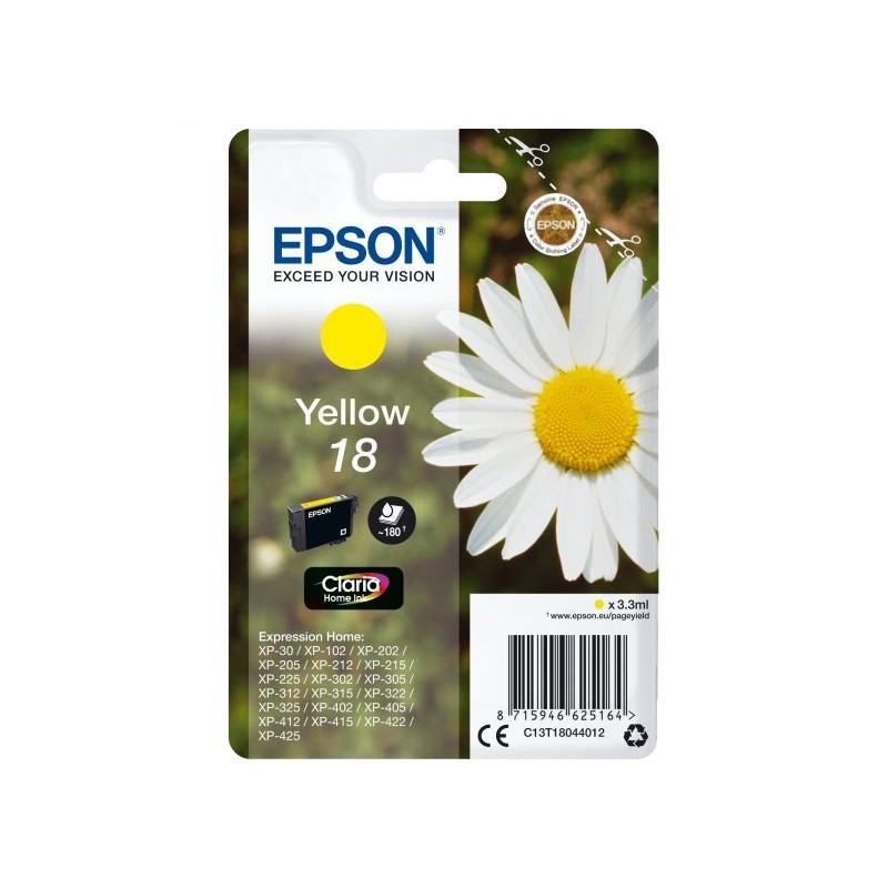 INK EPSON 18 GIALLO PER EXPRESSION HOME XP30