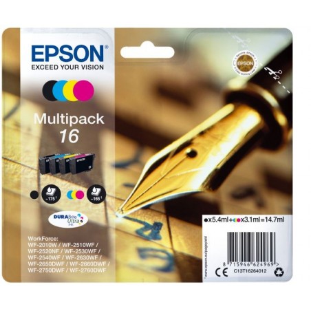 INK EPSON WF2010 PACK BK/C/M/Y DURABRITE ULTRA