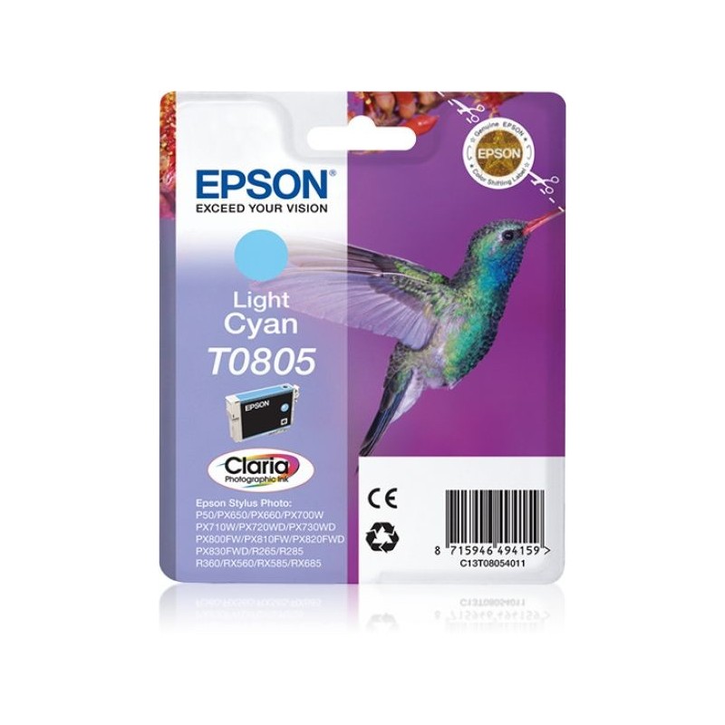 INK EPSON CIANO CHIARO PER STYLUS PHOTO R265/285/360