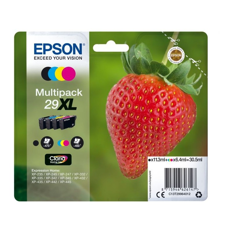 INK EPSON 29XL MULTIPACK NERO/CIANO MAGENTA/GIALLO PER XP-235