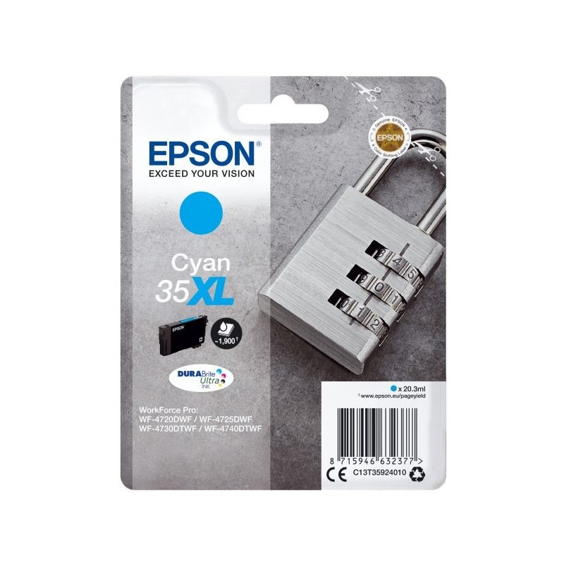 INK EPSON N.35 CIANO PER WORKFORCE PRO WF 4720DWF