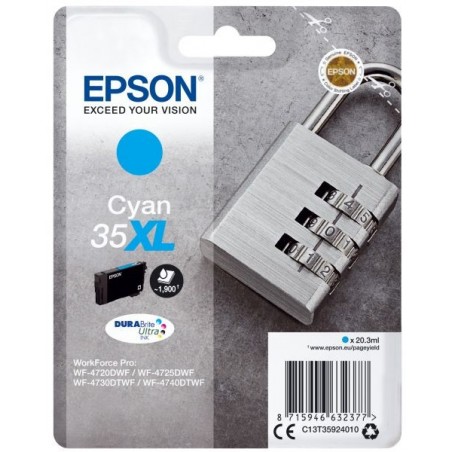 INK EPSON N.35 CIANO PER WORKFORCE PRO WF 4720DWF