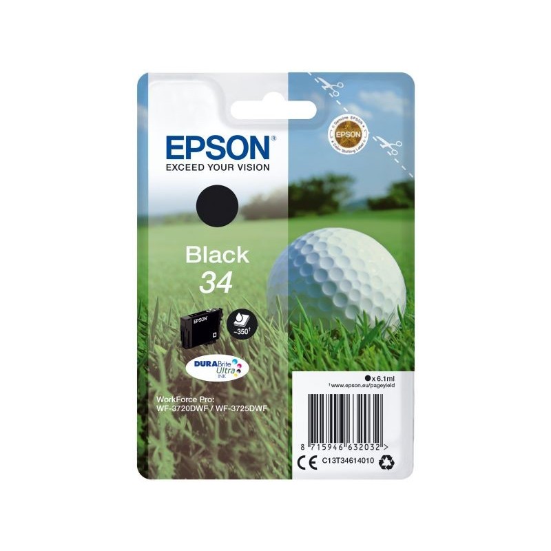 INK EPSON 34 NERO PER WORKFORCE PRO WF 3720DWF