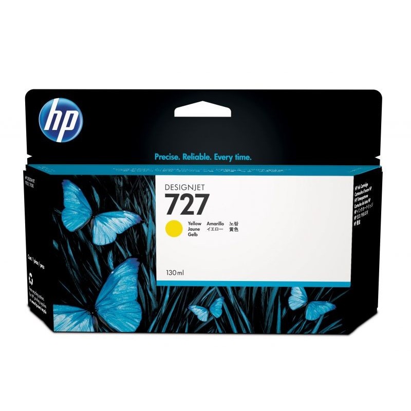 INK HP B3P21A N.727 GIALLO PER DESIGNJET T1500 130ML