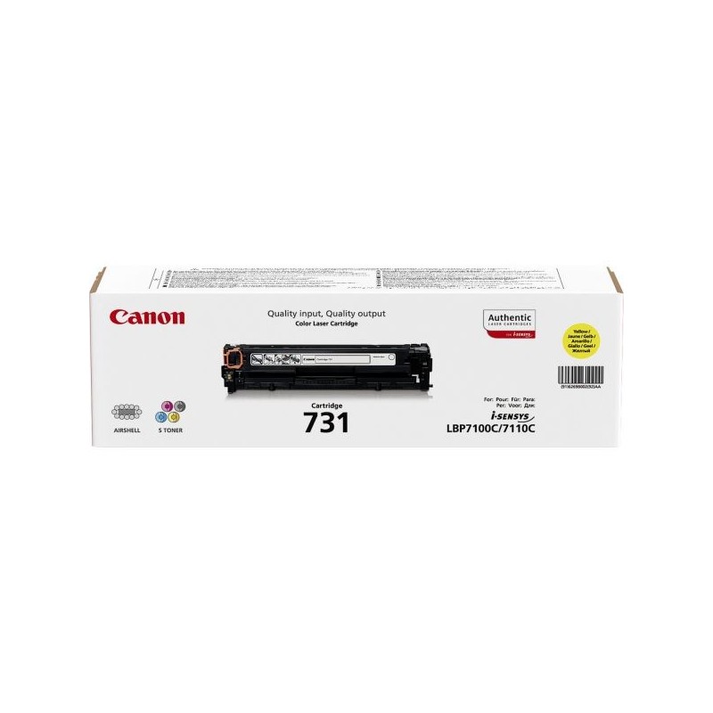 TONER CANON 731Y GIALLO PER LBP 7100CN 1500 PAG