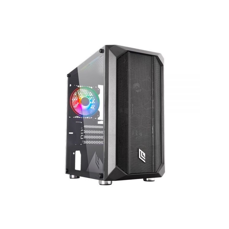 CASE MINI-TOWER NO PSU FOBIA L2 BLK 1USB3 2USB2 VETRO TEMPERATO RGB FAN