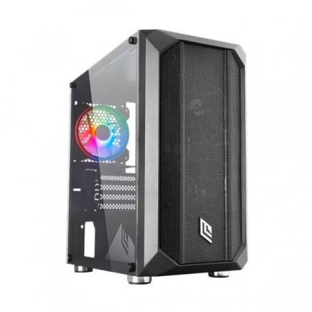 CASE MINI-TOWER NO PSU FOBIA L2 BLK 1USB3 2USB2 VETRO TEMPERATO RGB FAN