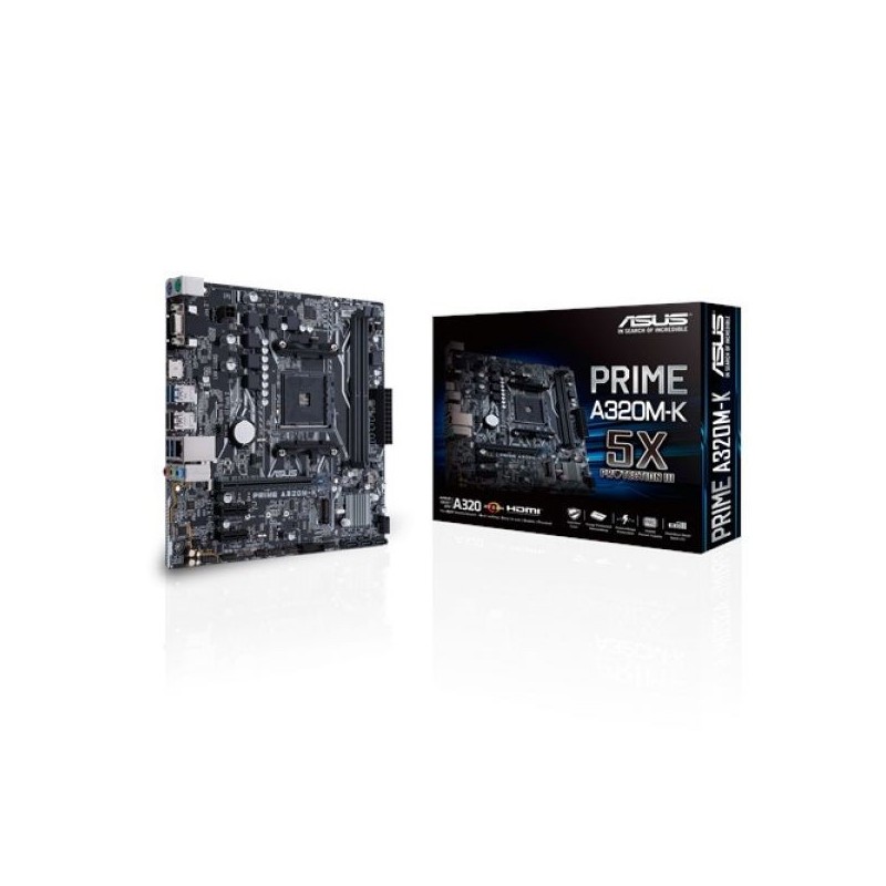 MB ASUS A320M-K AM4 RYZEN 2D4 4S3 1M.2 6U3 PCIE GBLAN H/V