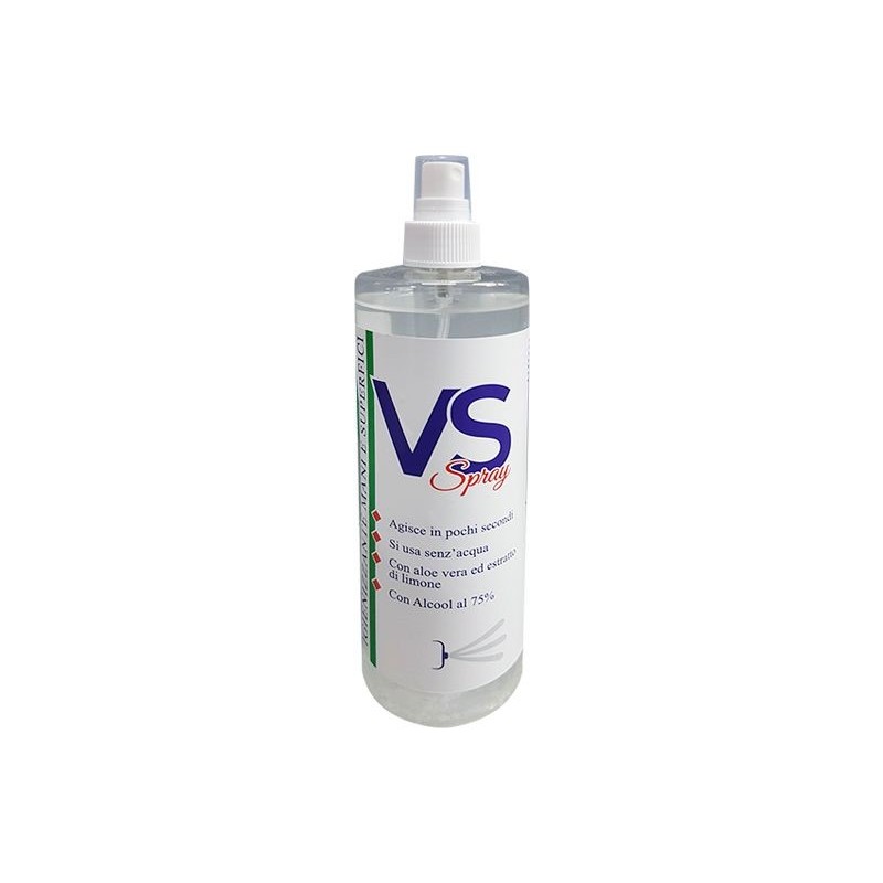 GEL IGIENIZZANTE MANI VSGEL 500ML ALCOHOL 75% SPRAY