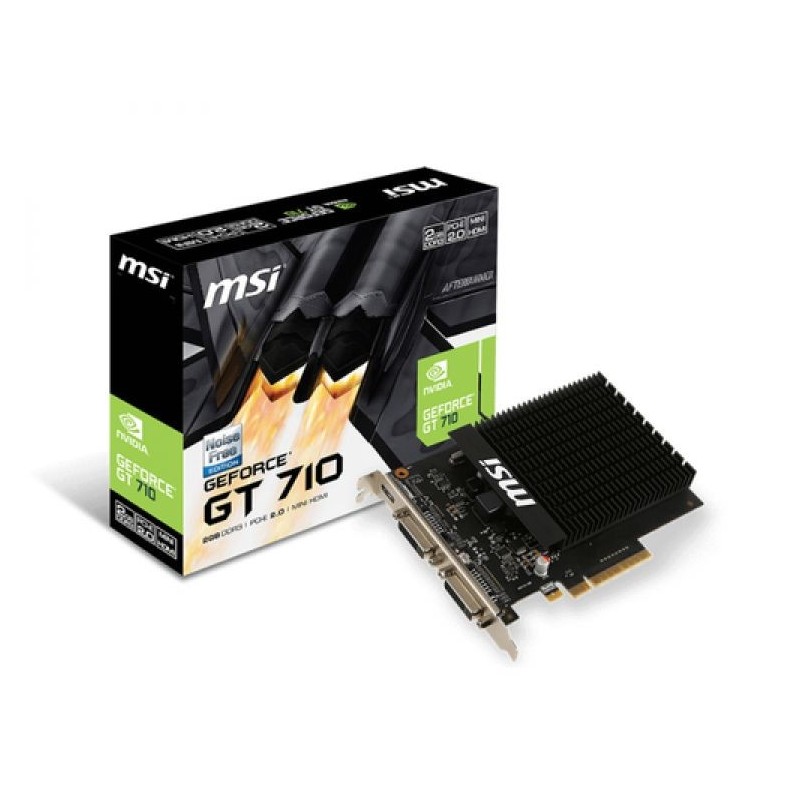 VGA MSI NVIDIA GT 710 2GD3H H2D EXT 2GB DDR3 1HDMI/2DVI