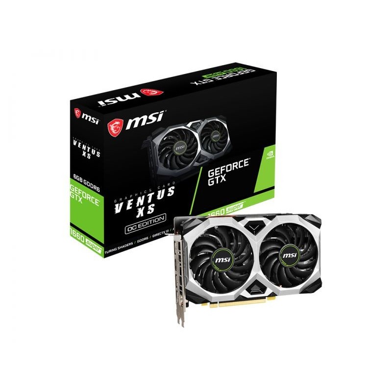 VGA MSI NVIDIA GTX 1660 SUPER VENTU S XS OC 6G HDMI 3DP DDR6 ATX 125W