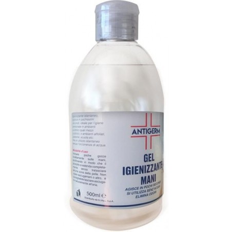 GEL IGIENIZZANTE ANTIGERM 500ML ALCOOL 70% MANI CERTIFICATO PUSHCAP