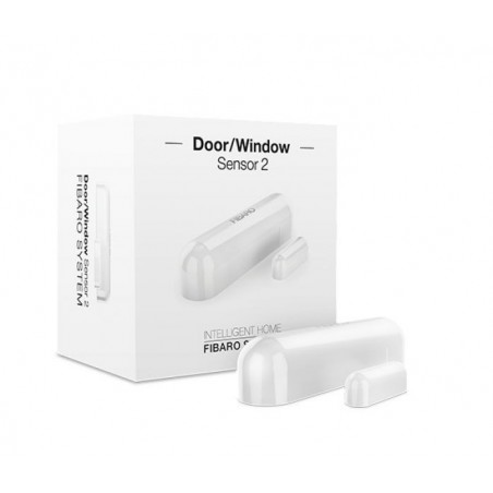 DOOR/WINDOW SENSOR 2 Z-WAVE5 WHITE SENSORE PORTE/FINESTRE + TEMP.