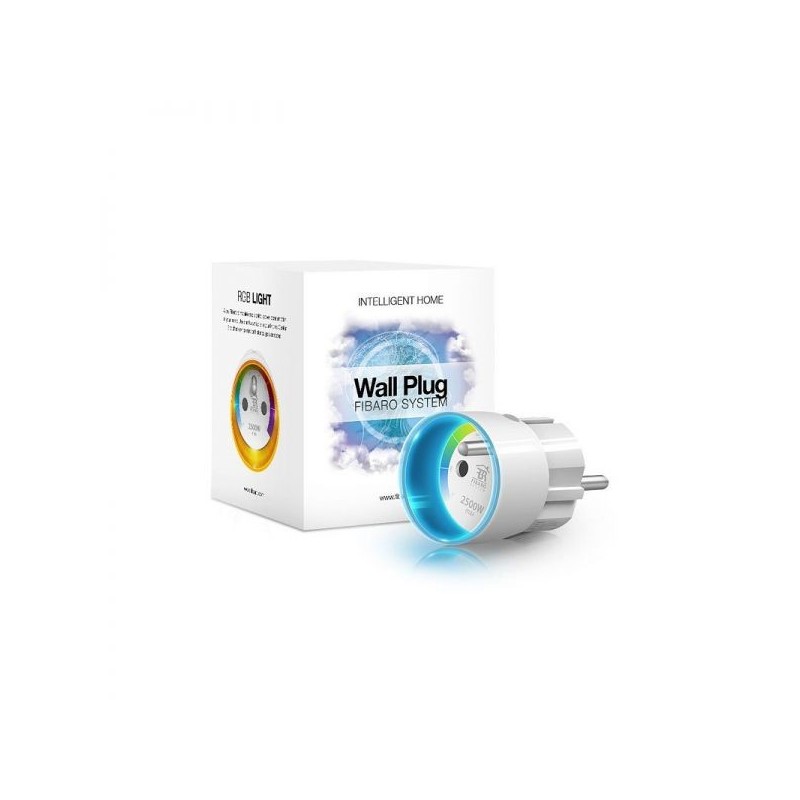 WALL PLUG PRESA FIBARO CON CONTROLL O CARICO GHIERA LED RGB