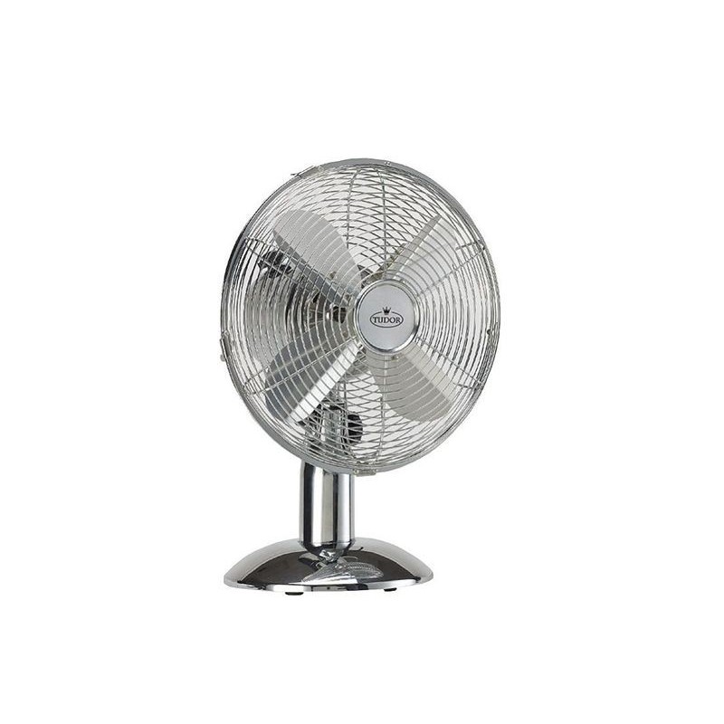 VENTILATORE ACCIAIO DA TAVOLO  35W 4 PALE ALLUMIN  1200GIRI OSCILLANTE