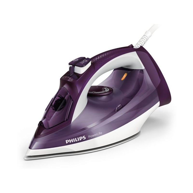 PHILIPS POWERLIFE FERRO DA STIRO STEAMGLIDE PURPLE