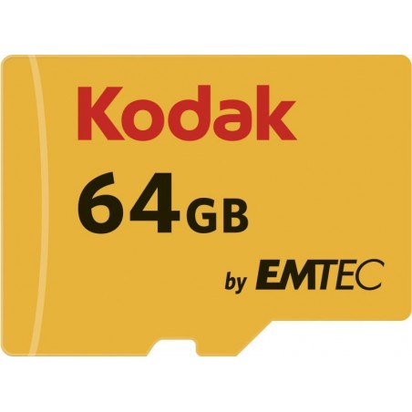 SD MICRO 64GB CL10 UHS-I U3 V30 A1 ULTRA CON ADATTATORE KODAK