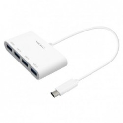 HUB MINI MACALLY USB-C A 4P...