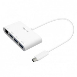 HUB MACALLY USB-C A 3P...