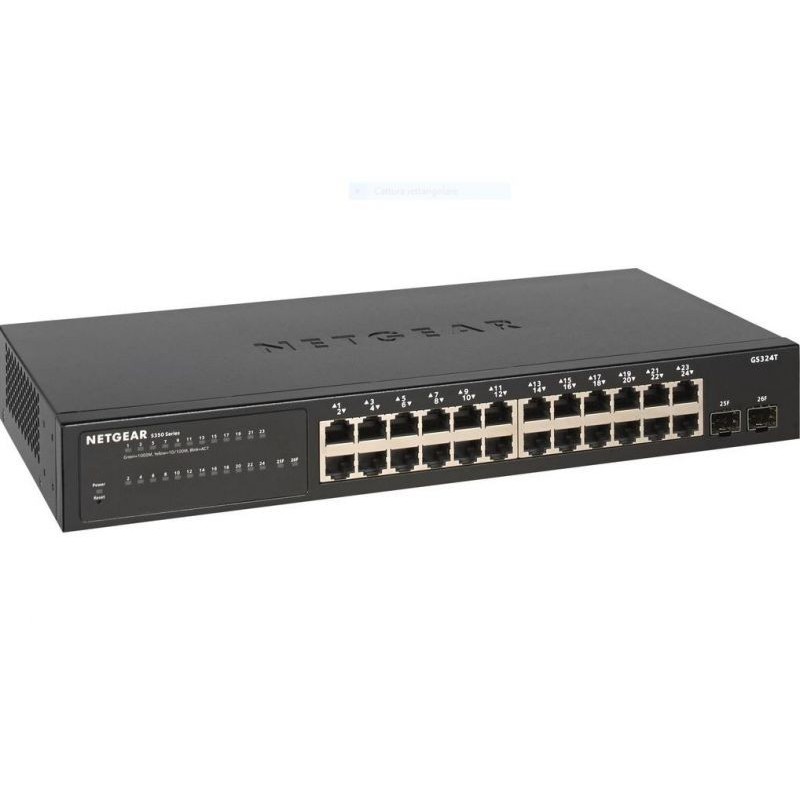 SWITCH 24P GIGABIT CON 2SFP SMART MANAGED PRO 2P SFP NO VENTOLA