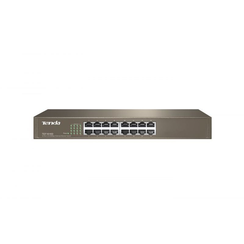 SWITCH 16P 10/100MBPS 19"RACK TENDA 