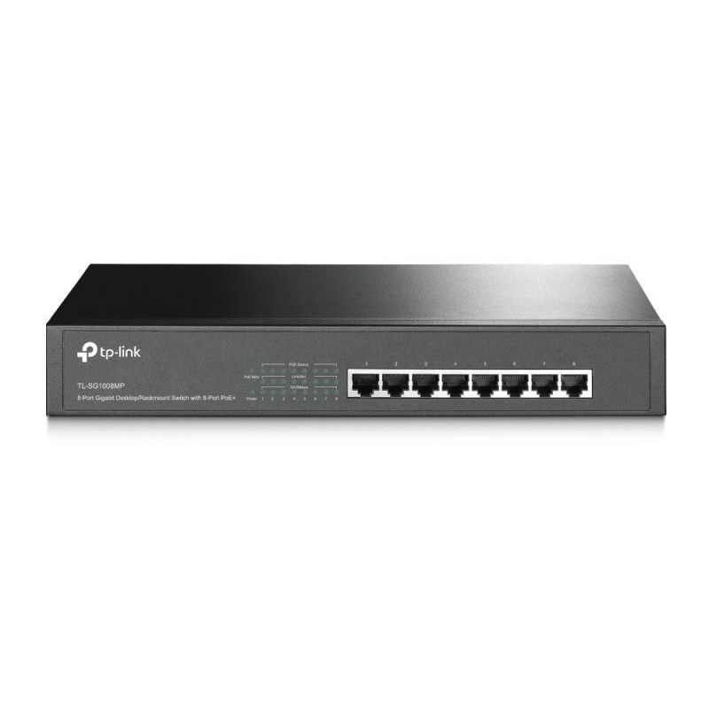 SWITCH 8P GIGABIT POE+ 8P GIGABIT RJ45/126W POE POWER