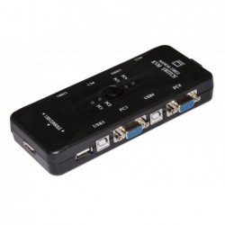 KVM SWITCH 4PC USB/VGA...