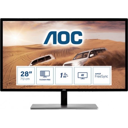 MON 28" TN DVI HDMI VGA 4K DP AOC U2879V 16:9 1MS