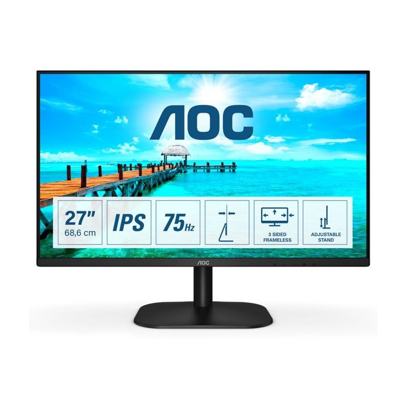 MON 27"MVA 27B2H HDMI VGA 7MS AOC 27B2H/EU